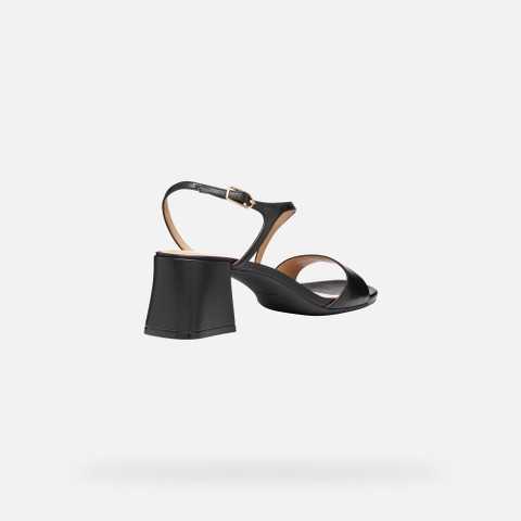 Medium-heeled sandals NEW ERAKLIA 50 T01 WOMAN Black - image number 4 | GEOX