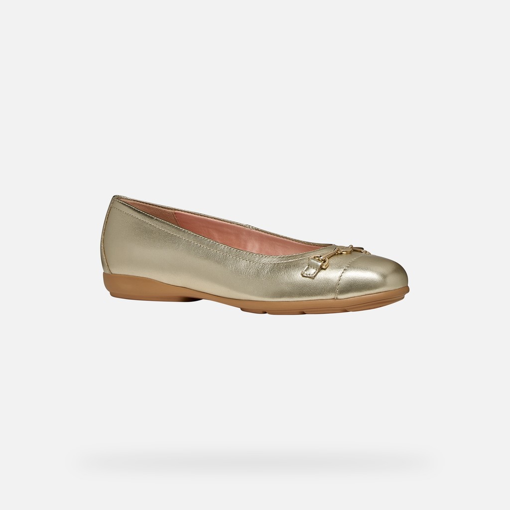 Lederballerinas ANNYTAH DAME Hellgold - image number 2 | GEOX