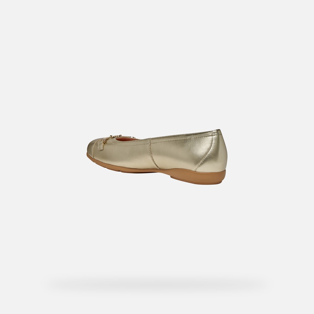 Lederballerinas ANNYTAH DAME Hellgold - image number 3 | GEOX