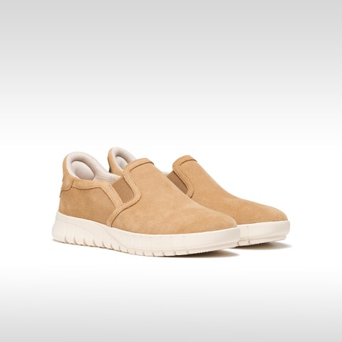 Slip in sneakers FLEXTRIDE PLUS WOMAN Beige - image number 2 | GEOX