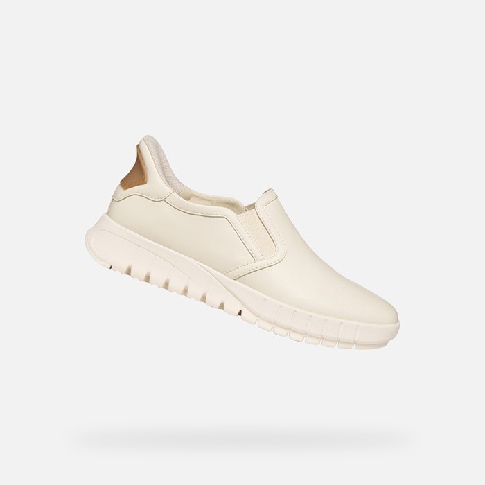 Slip in sneakers FLEXTRIDE PLUS WOMAN Papyrus | GEOX
