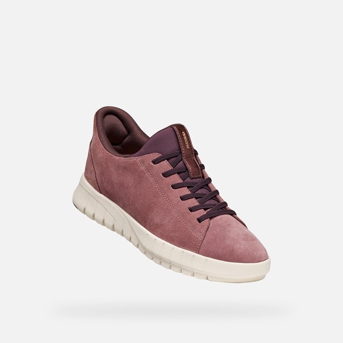 Baskets slip in FLEXTRIDE PLUS FEMME Vieux rose | GEOX