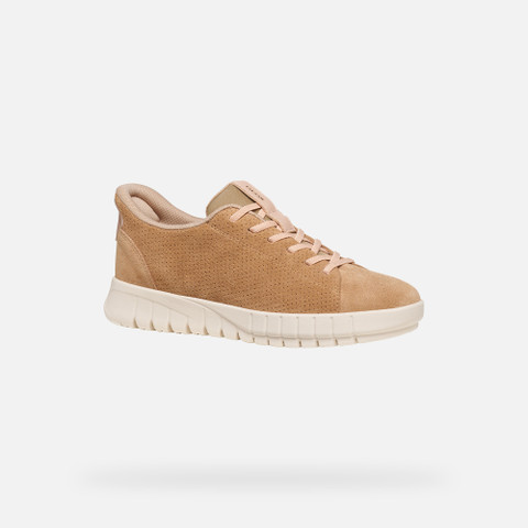 Slip in sneakers FLEXTRIDE PLUS WOMAN Beige/Rose - image number 2 | GEOX
