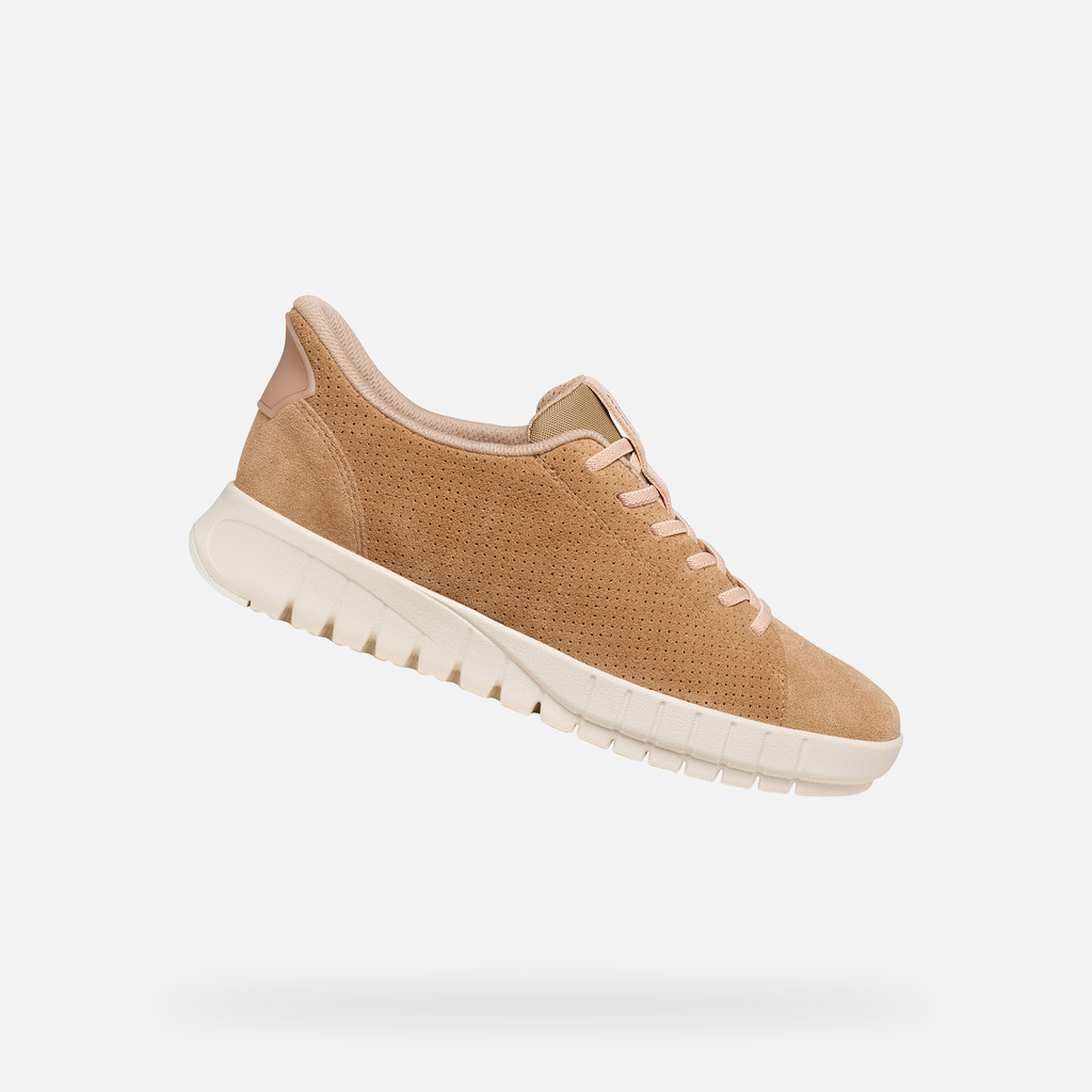 Slip in sneakers FLEXTRIDE PLUS WOMAN Beige/Rose - image number 0 | GEOX