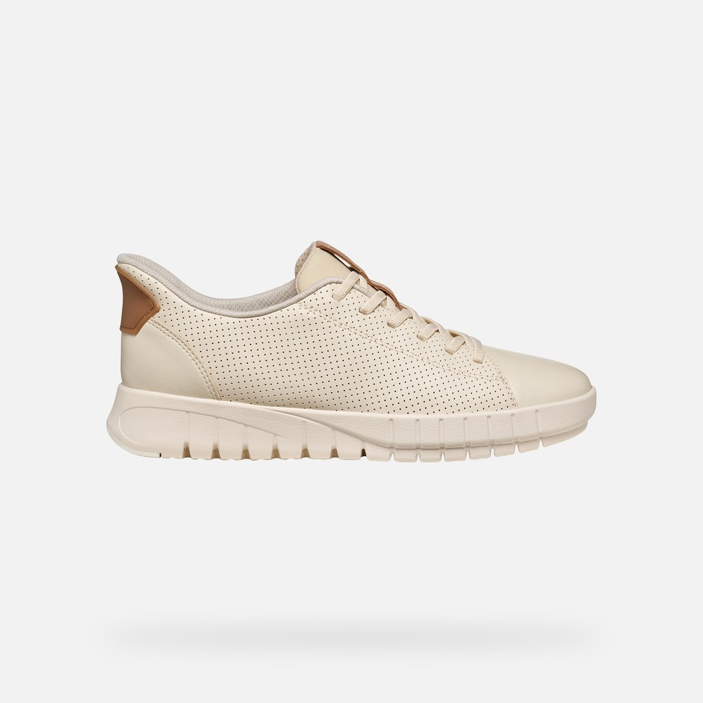 Slip in sneakers FLEXTRIDE PLUS WOMAN Papyrus/Beige - image number 1 | GEOX