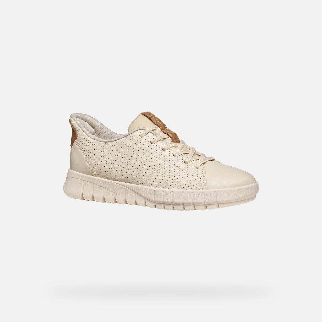 Slip in sneakers FLEXTRIDE PLUS WOMAN Papyrus/Beige - image number 2 | GEOX
