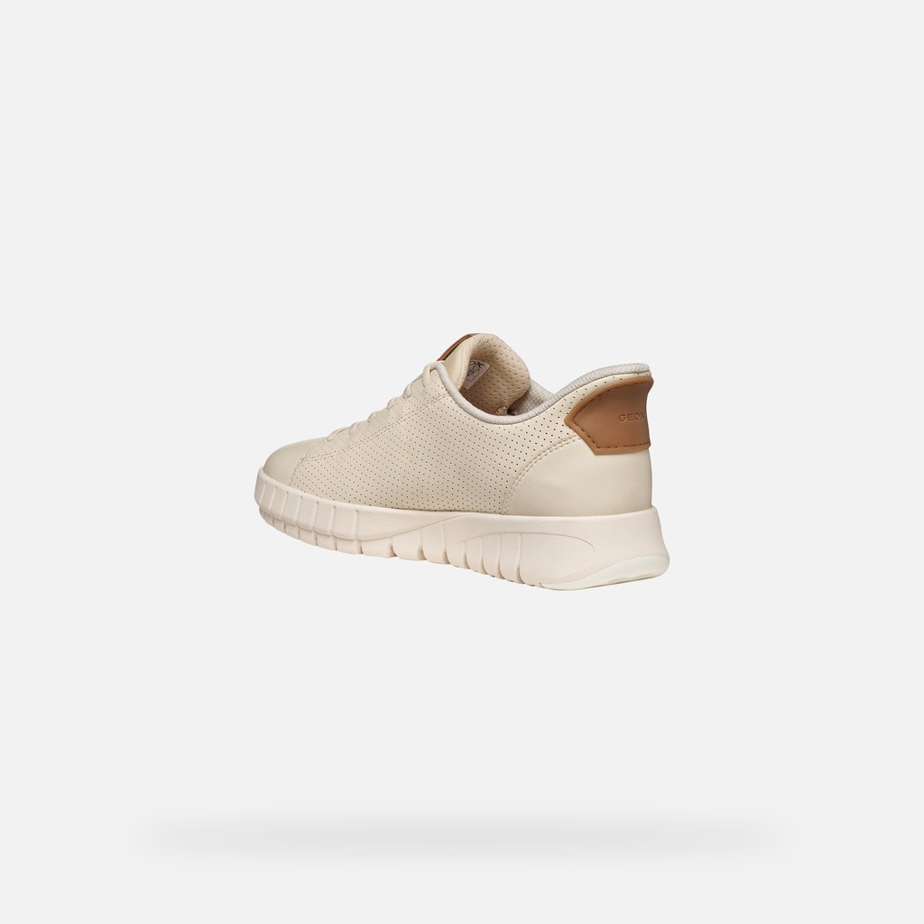 Slip in sneakers FLEXTRIDE PLUS WOMAN Papyrus/Beige - image number 3 | GEOX