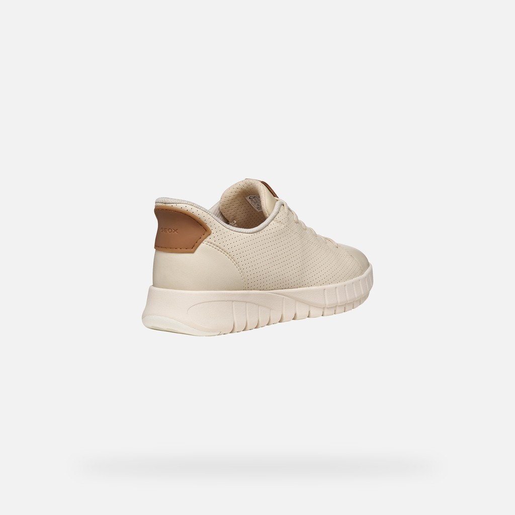 Slip in sneakers FLEXTRIDE PLUS WOMAN Papyrus/Beige - image number 4 | GEOX
