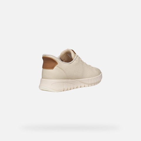 Slip in sneakers FLEXTRIDE PLUS WOMAN Papyrus/Beige - image number 4 | GEOX