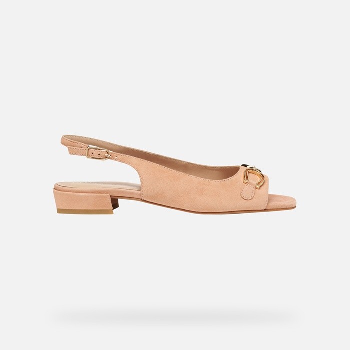 Slingbacks with low heels NEW ERAKLIA 15 WOMAN Peach | GEOX