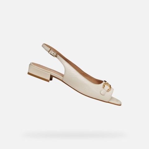 Slingbacks with low heels NEW ERAKLIA 15 WOMAN Papyrus | GEOX