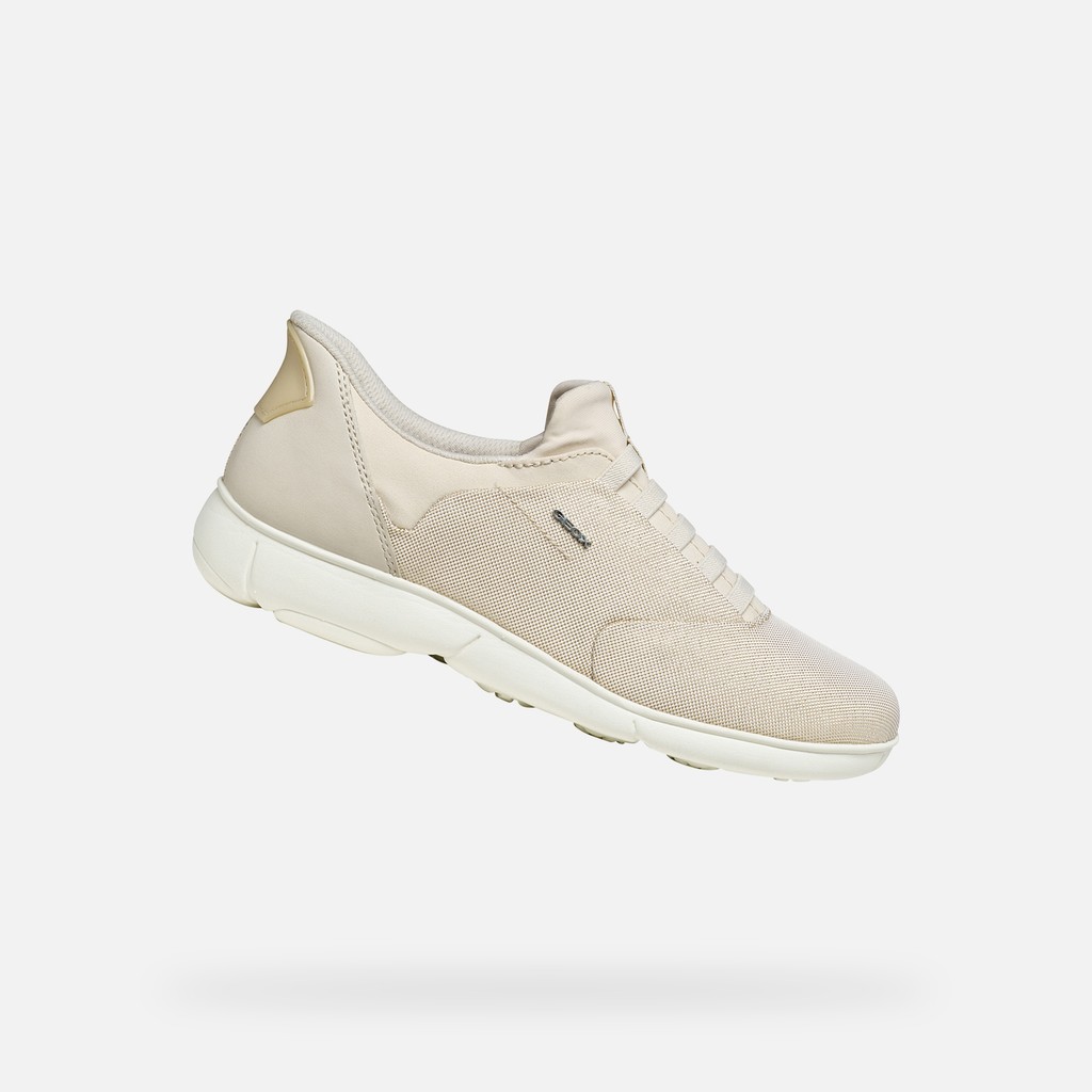 Slip in sneakers NEBULA 2.0 PLUS WOMAN Light Gold/Cream - image number 0 | GEOX