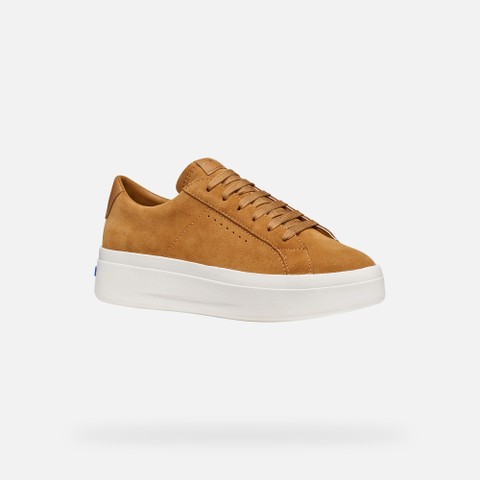 Sneakers con plateau GXCP-03 DONNA Cognac - image number 2 | GEOX
