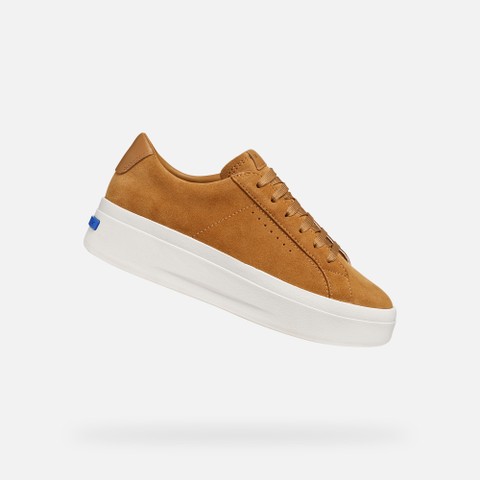 Sneakers con plateau GXCP-03 DONNA Cognac | GEOX