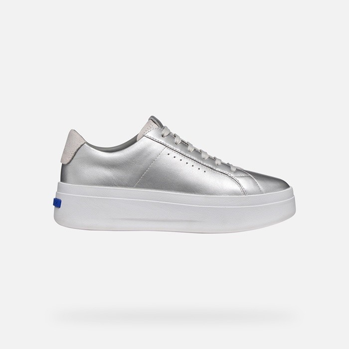 Platform trainers GXCP-03 WOMAN Silver/Off White | GEOX