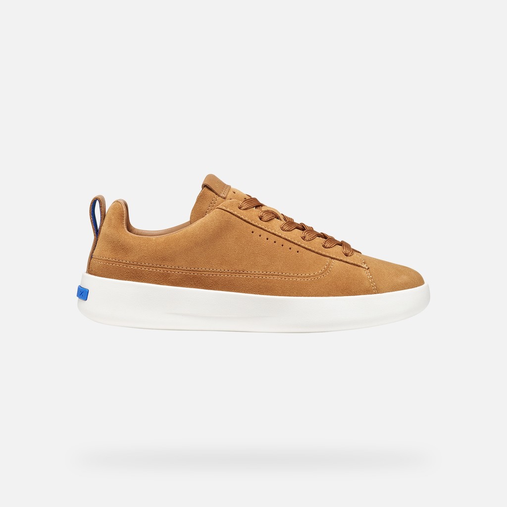 Leather sneakers GXCP-01 WOMAN Whisky - image number 2 | GEOX