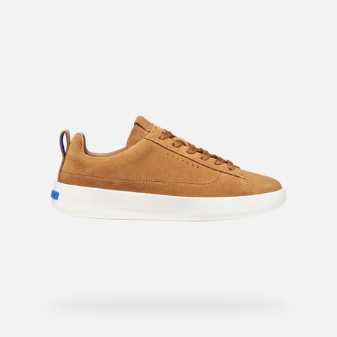 Leather sneakers GXCP-01 WOMAN Whisky - image number 2 | GEOX