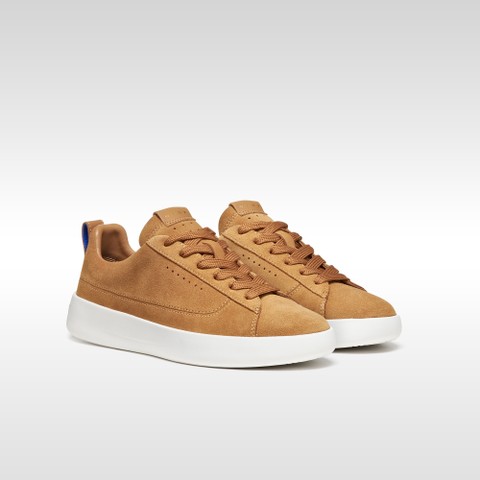 Leather sneakers GXCP-01 WOMAN Whisky - image number 8 | GEOX