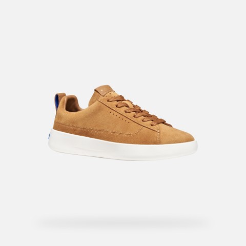 Leather sneakers GXCP-01 WOMAN Whisky - image number 3 | GEOX