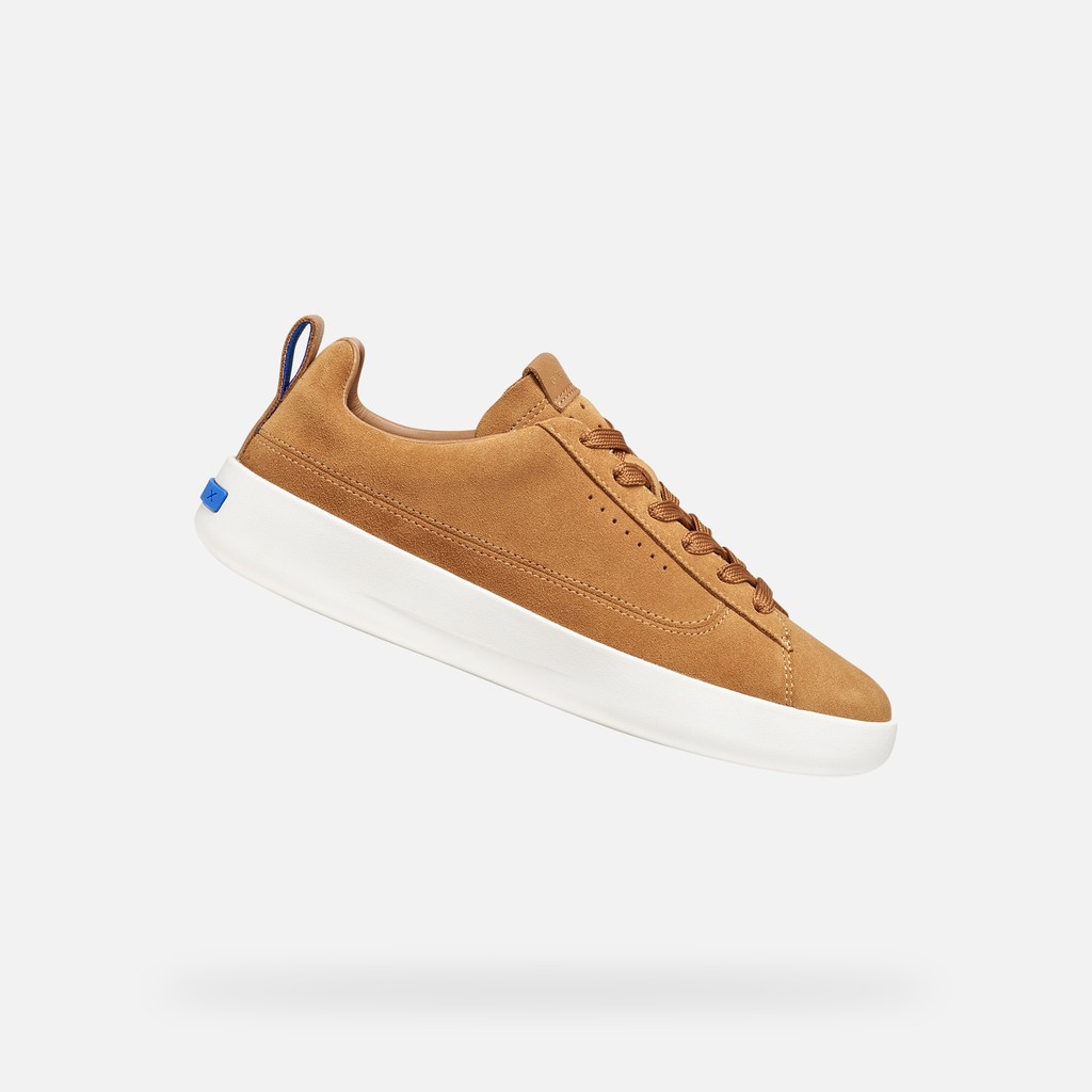 Leather sneakers GXCP-01 WOMAN Whisky - image number 0 | GEOX