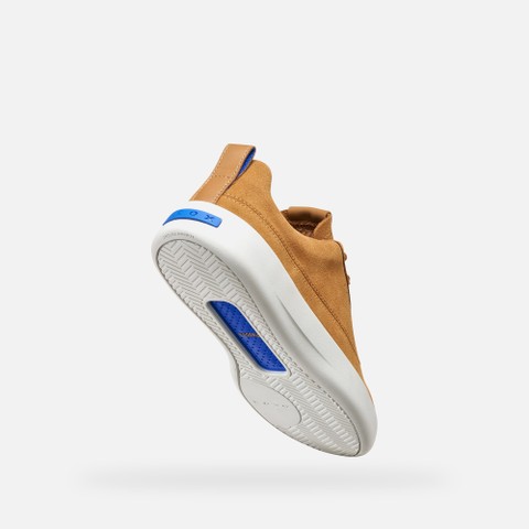 Leather sneakers GXCP-01 WOMAN Whisky - image number 9 | GEOX