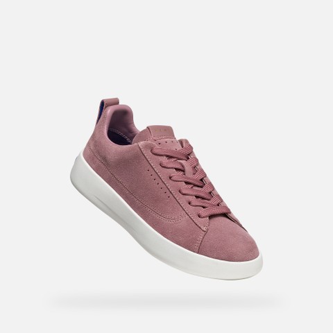 Sapatilhas de pele GXCP-01 MULHER Rosa antigo - image number 6 | GEOX