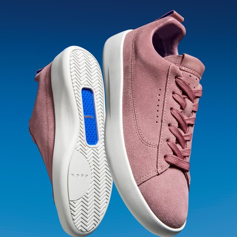 Sapatilhas de pele GXCP-01 MULHER Rosa antigo - image number 1 | GEOX