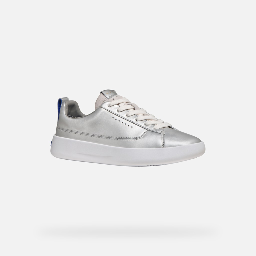 Low top sneakers GXCP-01 WOMAN Off White/Silver - image number 2 | GEOX