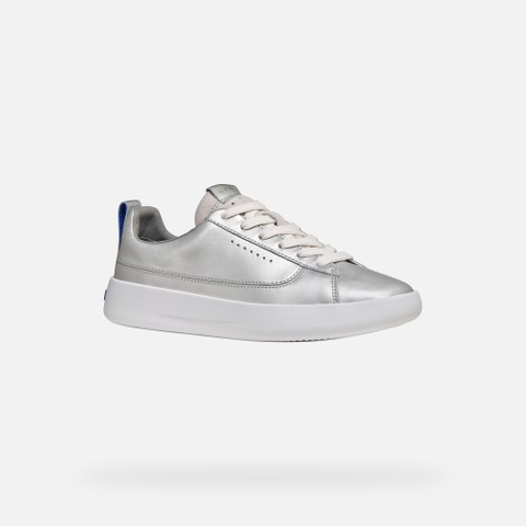 Low top sneakers GXCP-01 WOMAN Off White/Silver - image number 2 | GEOX