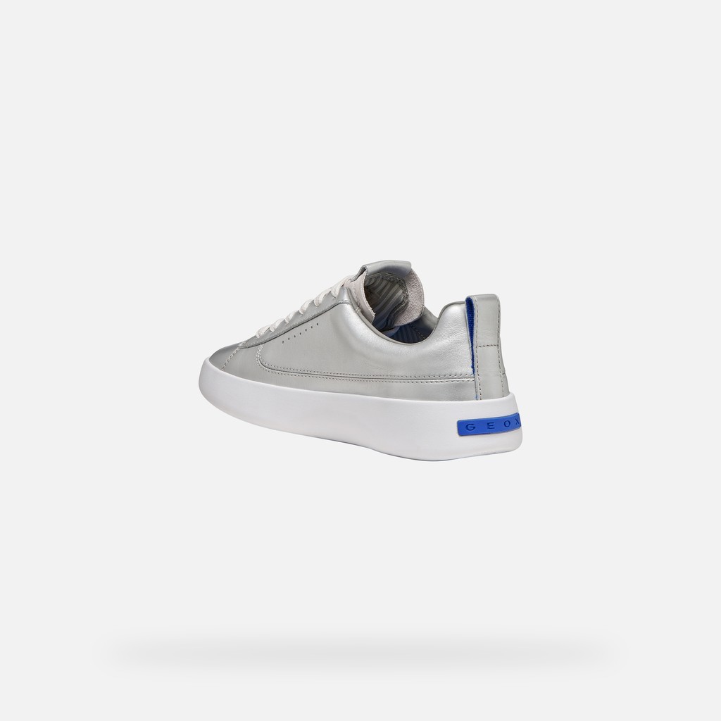 Low top sneakers GXCP-01 WOMAN Off White/Silver - image number 3 | GEOX