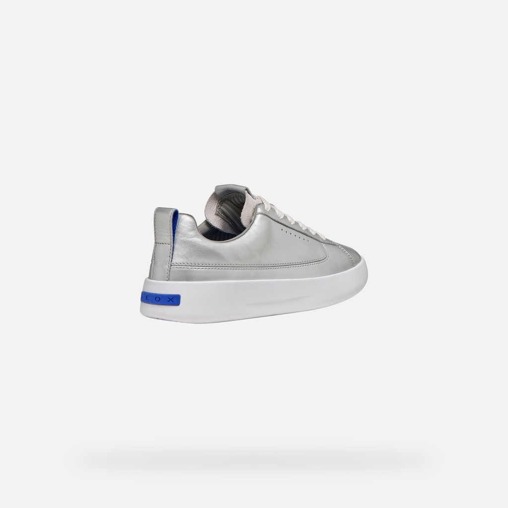 Low top sneakers GXCP-01 WOMAN Off White/Silver - image number 4 | GEOX