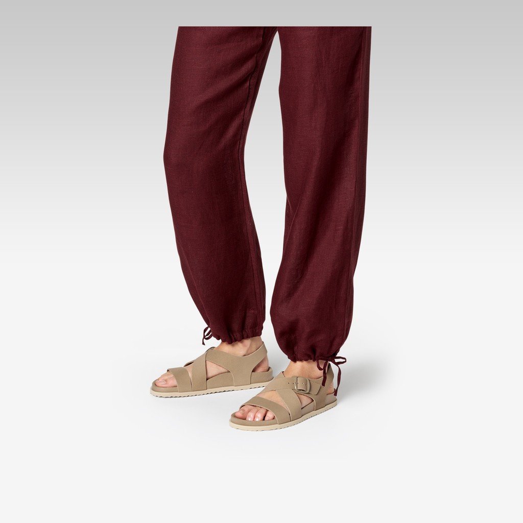 Flat sandals SANDYBETT WOMAN Light Taupe - image number 1 | GEOX