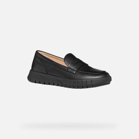 Suede loafers FLEXTRIDE WOMAN Black - image number 2 | GEOX