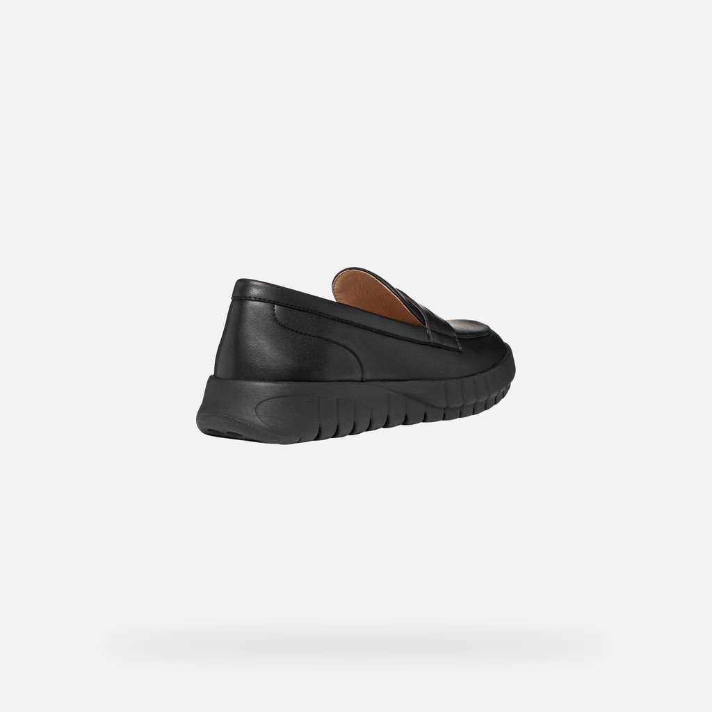 Suede loafers FLEXTRIDE WOMAN Black - image number 4 | GEOX