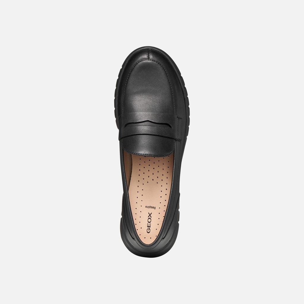 Suede loafers FLEXTRIDE WOMAN Black - image number 5 | GEOX