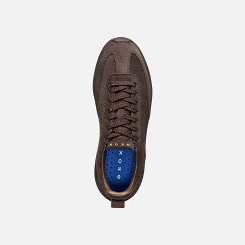 Baskets en cuir GXRN-02 FEMME Marron - image number 6 | GEOX