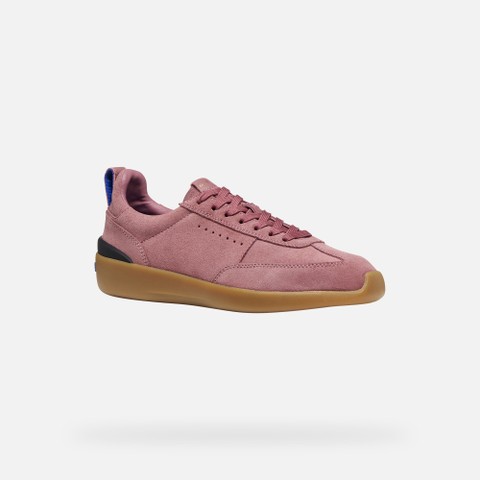 Baskets en cuir GXRN-02 FEMME Vieux rose - image number 3 | GEOX