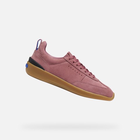 Baskets en cuir GXRN-02 FEMME Vieux rose | GEOX