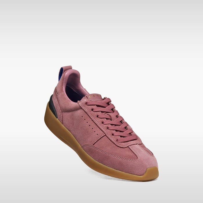 Baskets en cuir GXRN-02 FEMME Vieux rose | GEOX
