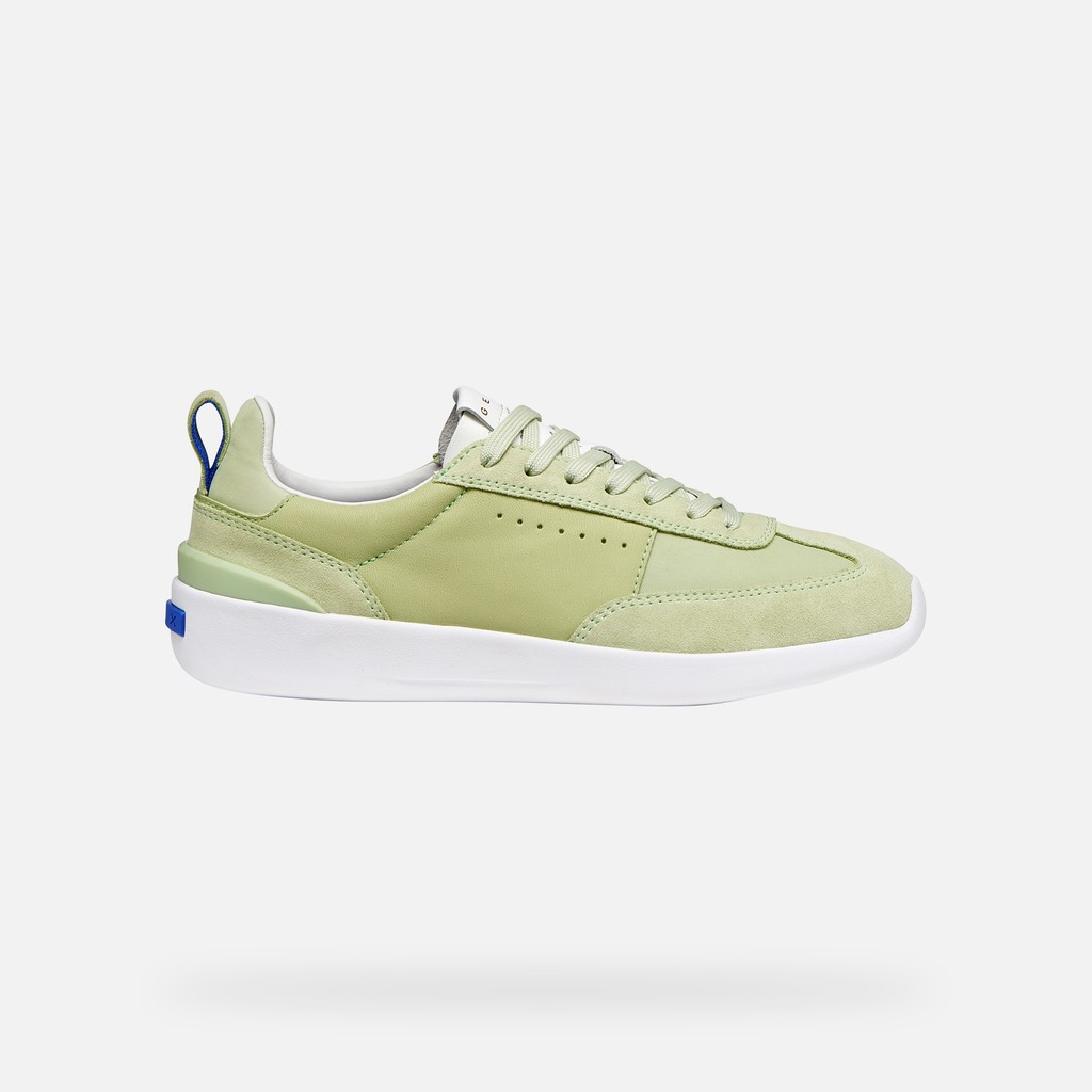 Low top sneakers GXRN-02 WOMAN Light green - image number 1 | GEOX