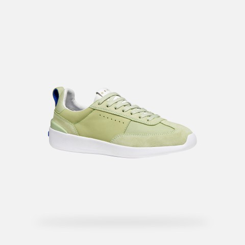 Low top sneakers GXRN-02 WOMAN Light green - image number 2 | GEOX