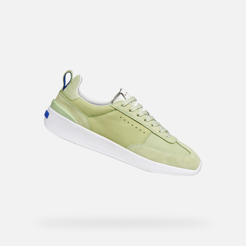 Low top sneakers GXRN-02 WOMAN Light green - image number 0 | GEOX