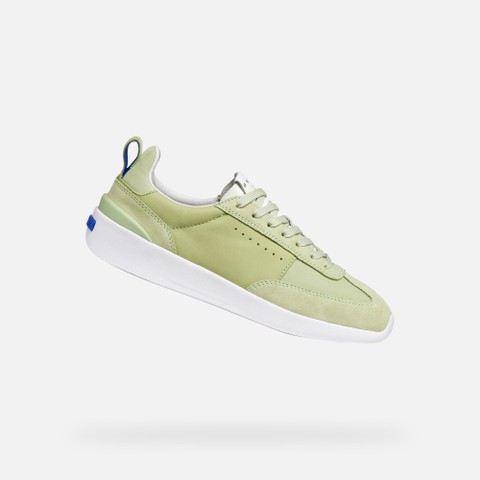 Low top sneakers GXRN-02 WOMAN Light green - image number 0 | GEOX