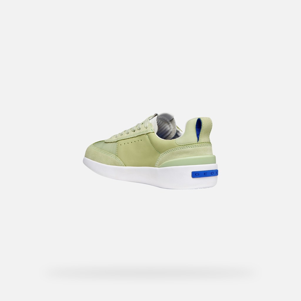 Low top sneakers GXRN-02 WOMAN Light green - image number 3 | GEOX