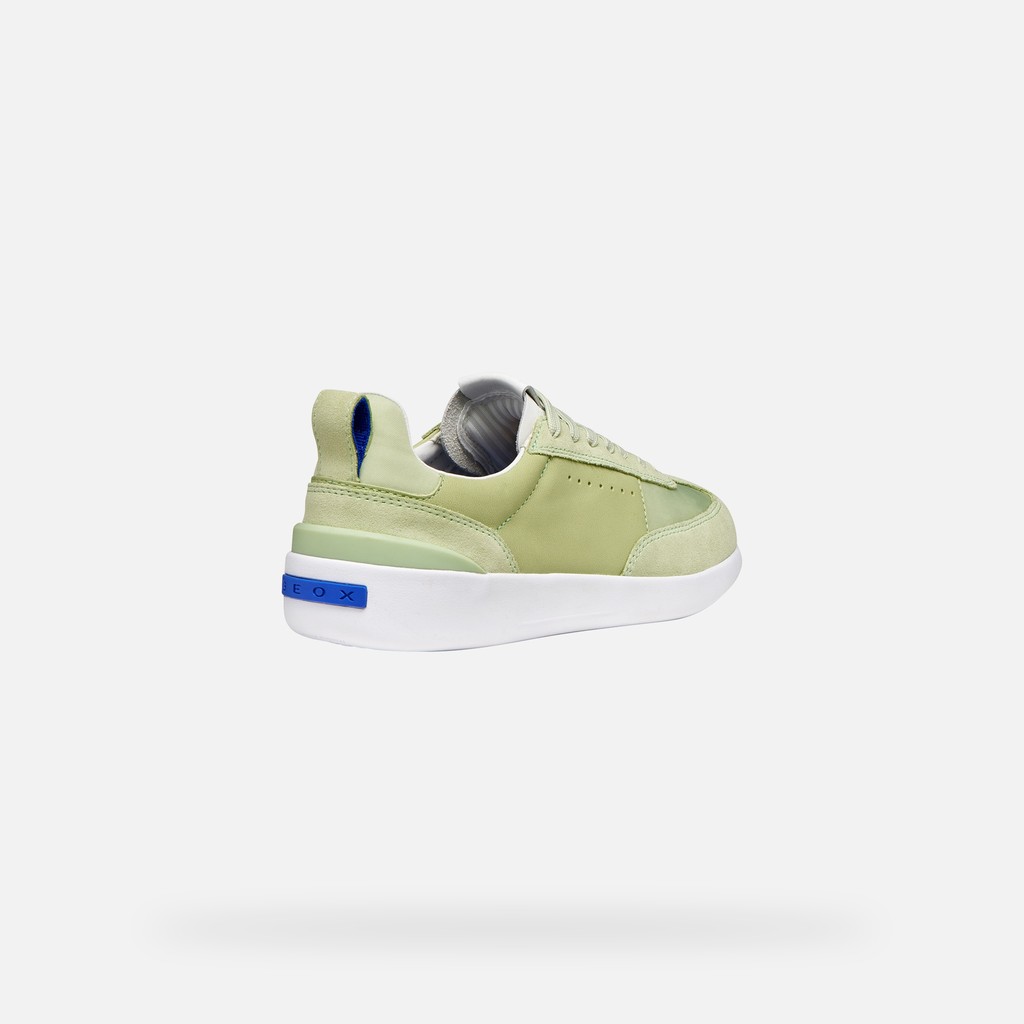 Low top sneakers GXRN-02 WOMAN Light green - image number 4 | GEOX