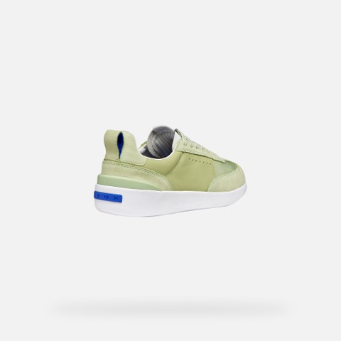 Low top sneakers GXRN-02 WOMAN Light green - image number 4 | GEOX