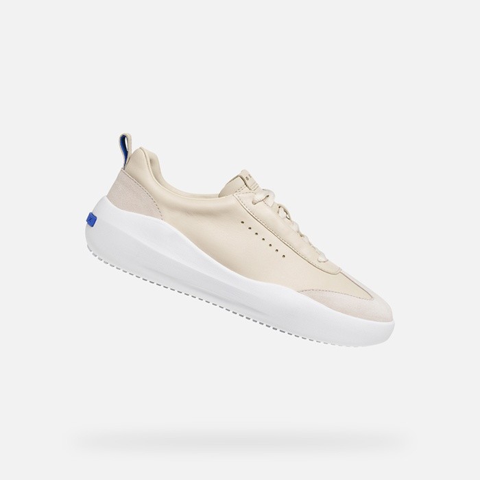 Baskets basse GXCP-02 FEMME Blanc cassé/Beige clair | GEOX