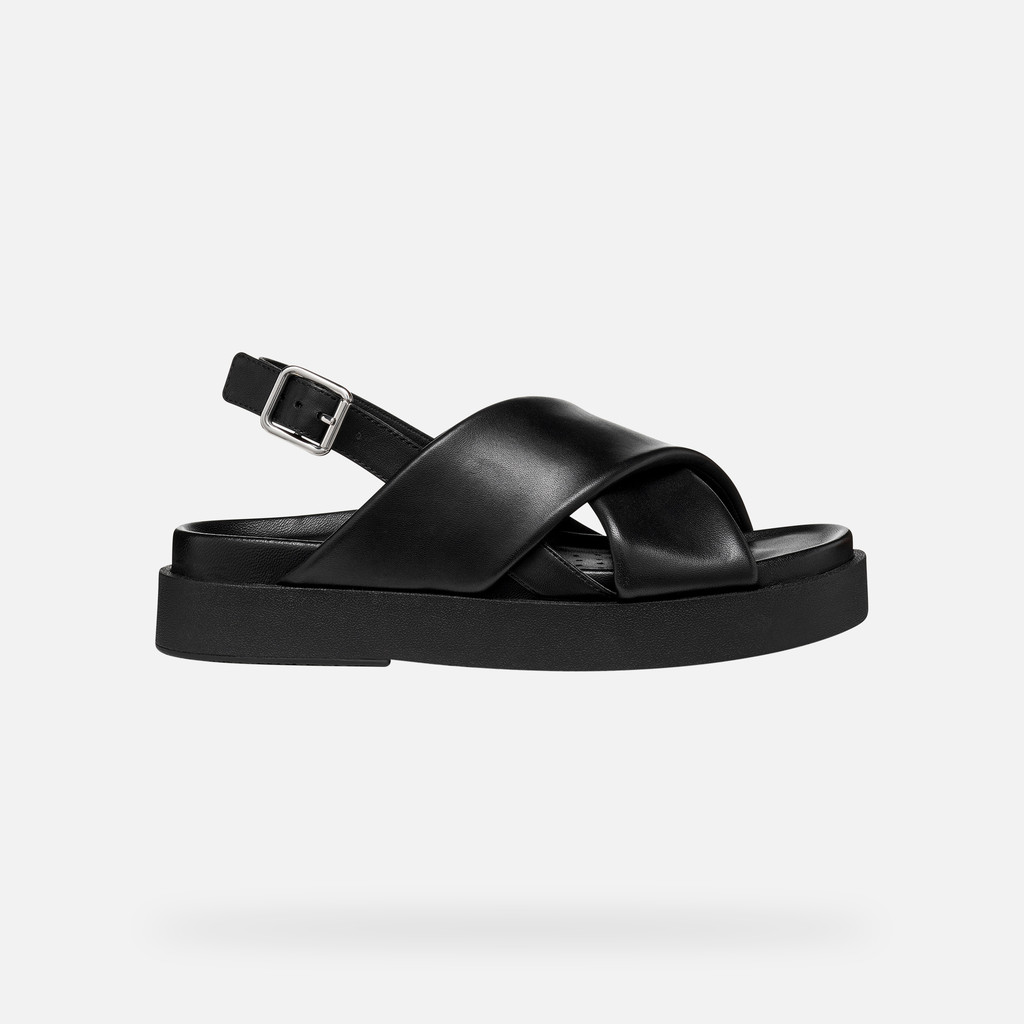 Platform sandals ADELASH H WOMAN Black - image number 1 | GEOX