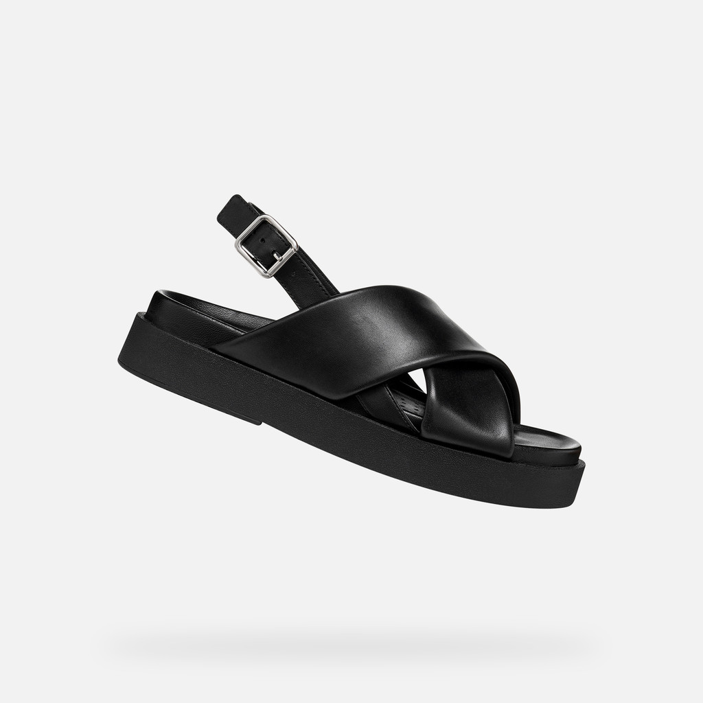 Platform sandals ADELASH H WOMAN Black - image number 0 | GEOX