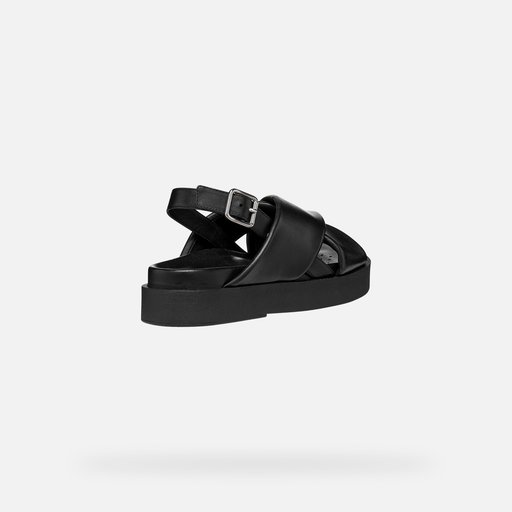 Platform sandals ADELASH H WOMAN Black - image number 4 | GEOX